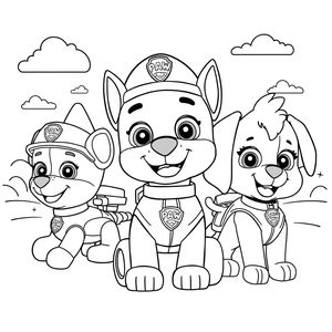 Psi Patrol Kolorowanka