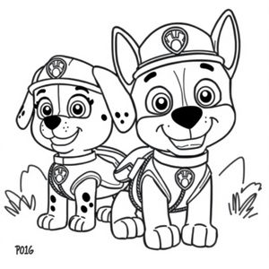 Coloring Book: PAW Patrol - Heroes in Action