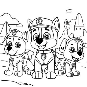 Psi Patrol - Akcja Kolorowanka