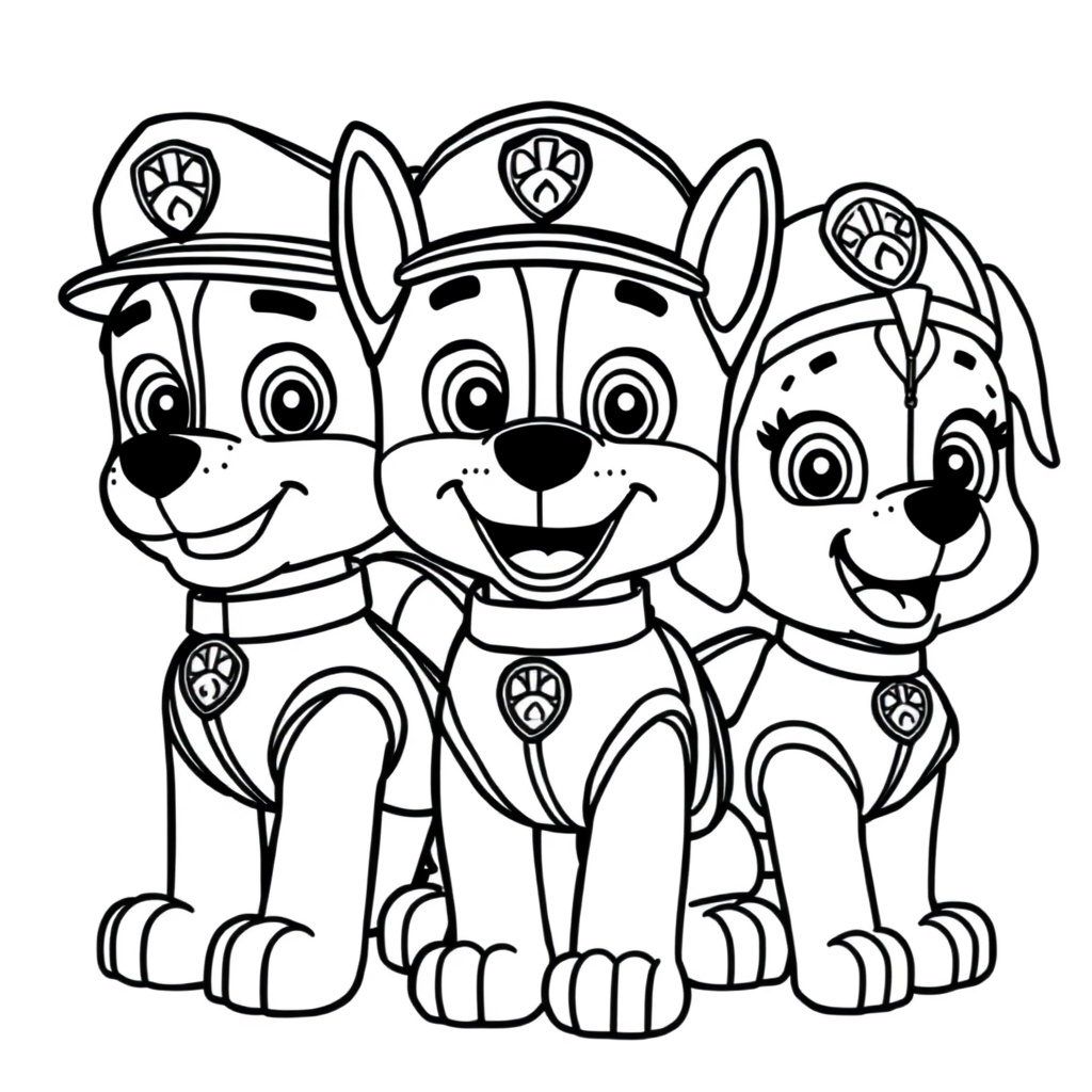 Kolorowanka Psi Patrol