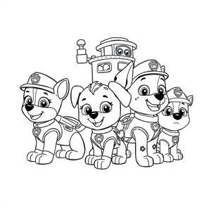 Kolorowanka Psi Patrol