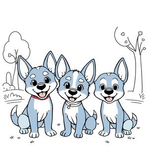 Bluey Coloring Book
