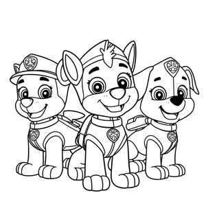 Coloring Book: PAW Patrol in Action!