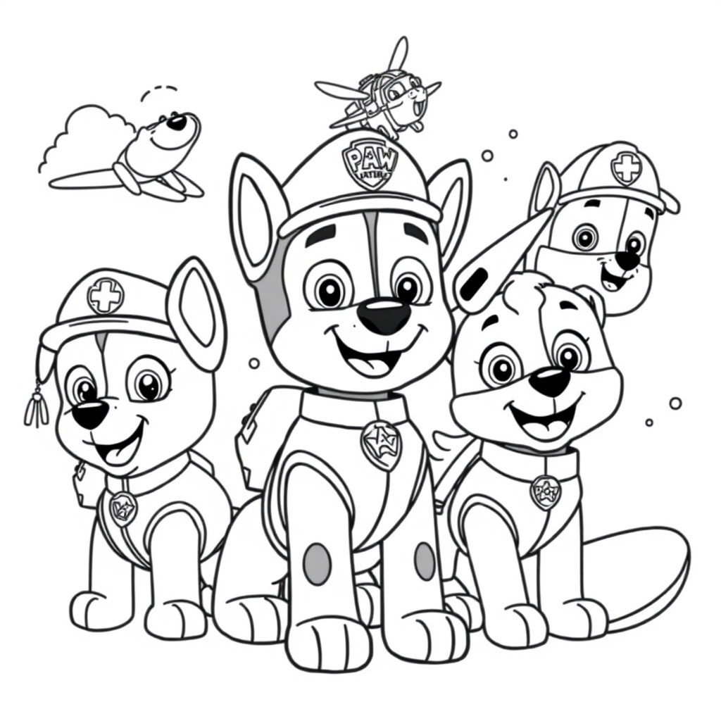Psi Patrol: Kolorowanka Pełna Przygód