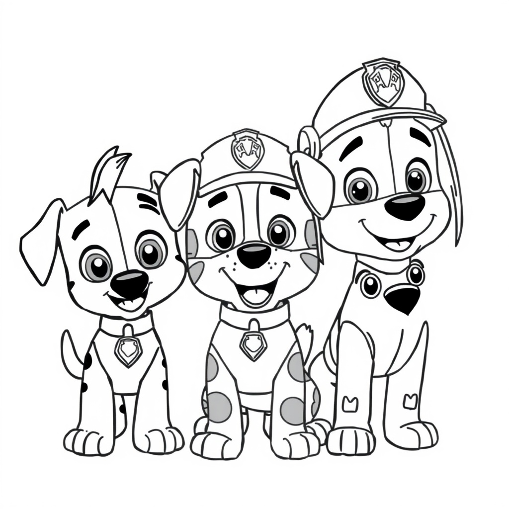 Psi Patrol: Kolorowanki Akcji