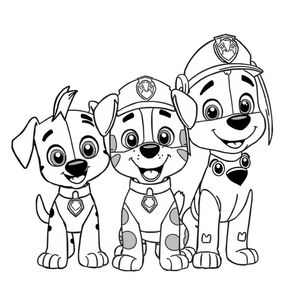 Psi Patrol: Kolorowanki Akcji