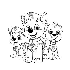 Kolorowanka: Psi Patrol Akcja i Zabawa