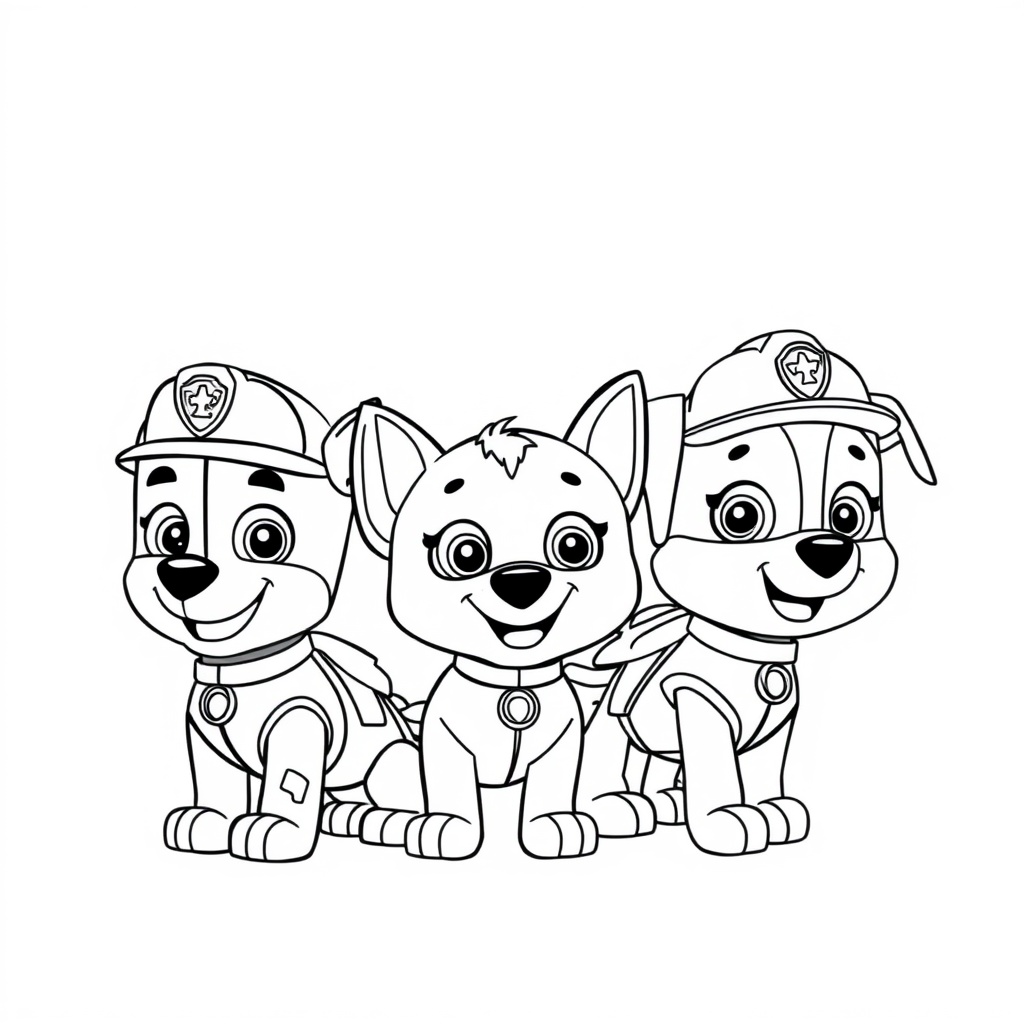 Libro para Colorear de La Patrulla Canina