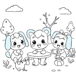 Bluey - Kolorowanka Przyjaciół