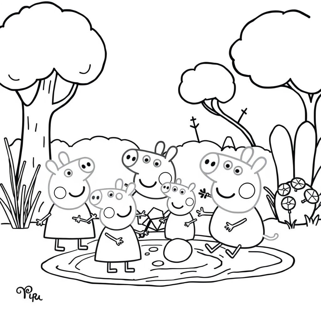 Kolorowanka Peppa Pig