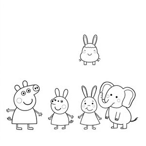 Kolorowanka Peppa Pig