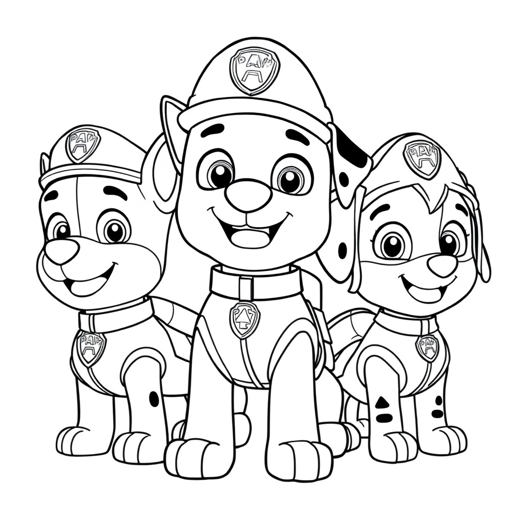 Kolorowanka: Psi Patrol