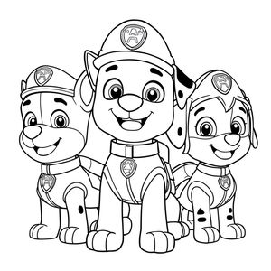 Kolorowanka: Psi Patrol