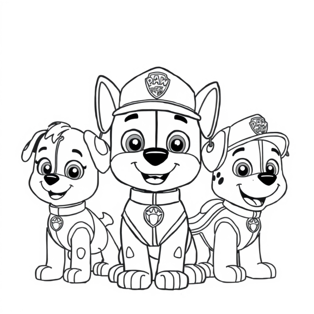 Libro de Colorear Patrulla Canina