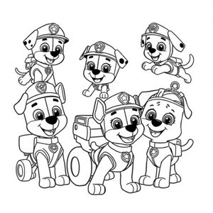 Kolorowanka: Psi Patrol - Akcja ratunkowa