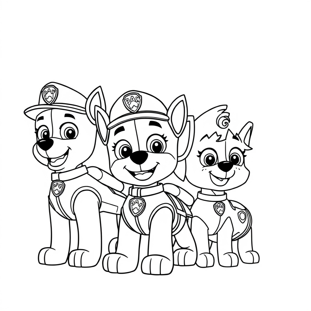 Kolorowanka Psi Patrol