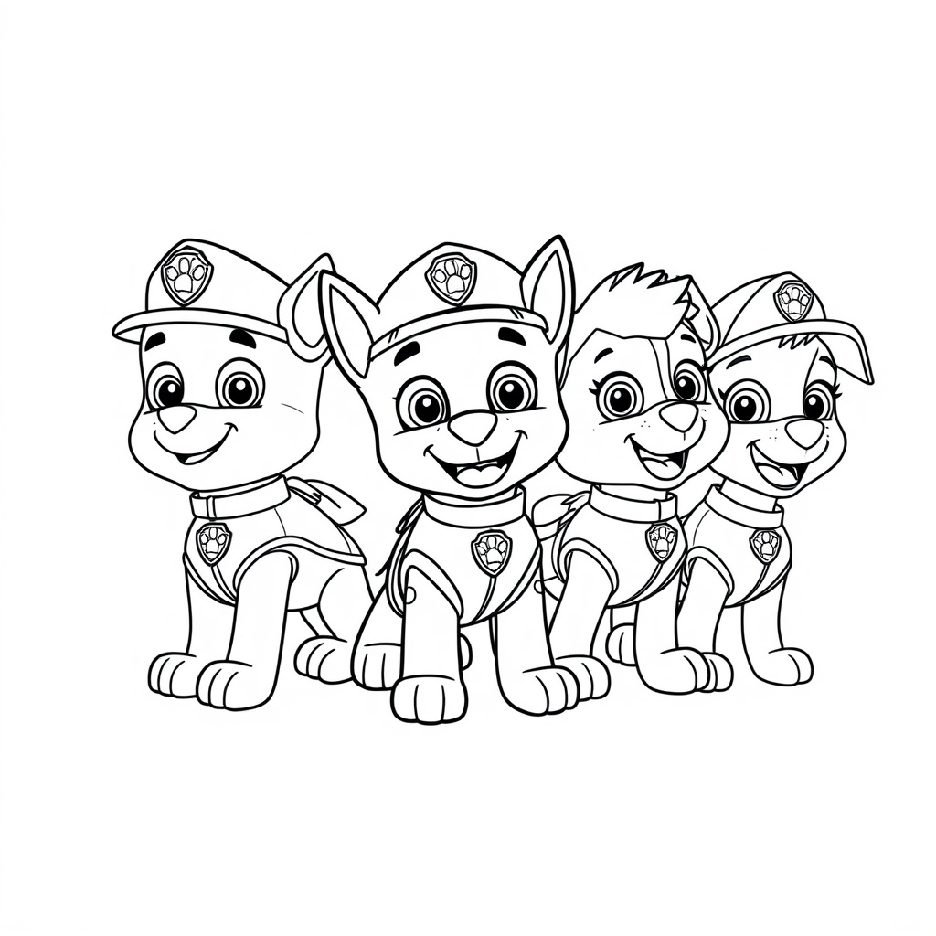 Libro para Colorear – Patrulla de Cachorros