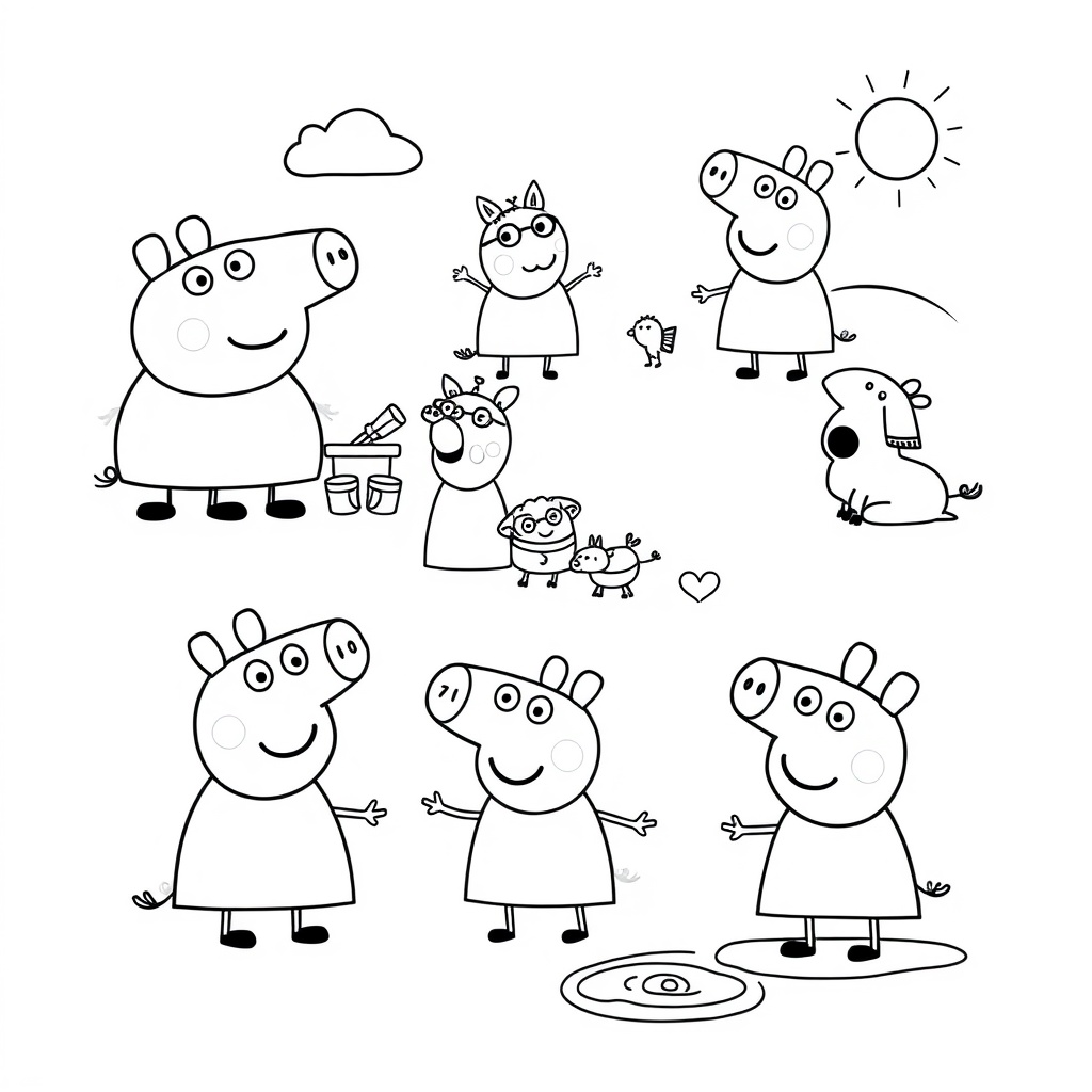 Kolorowanka Peppa Pig