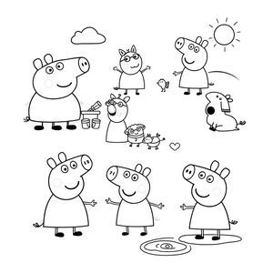 Kolorowanka Peppa Pig