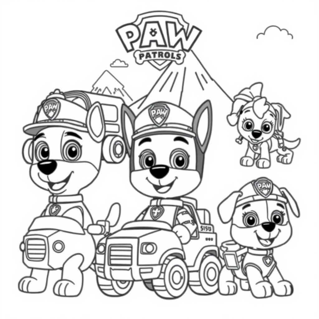 Kolorowanka Psi Patrol