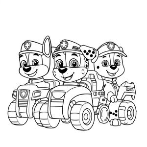 Coloring Book: PAW Patrol at Work