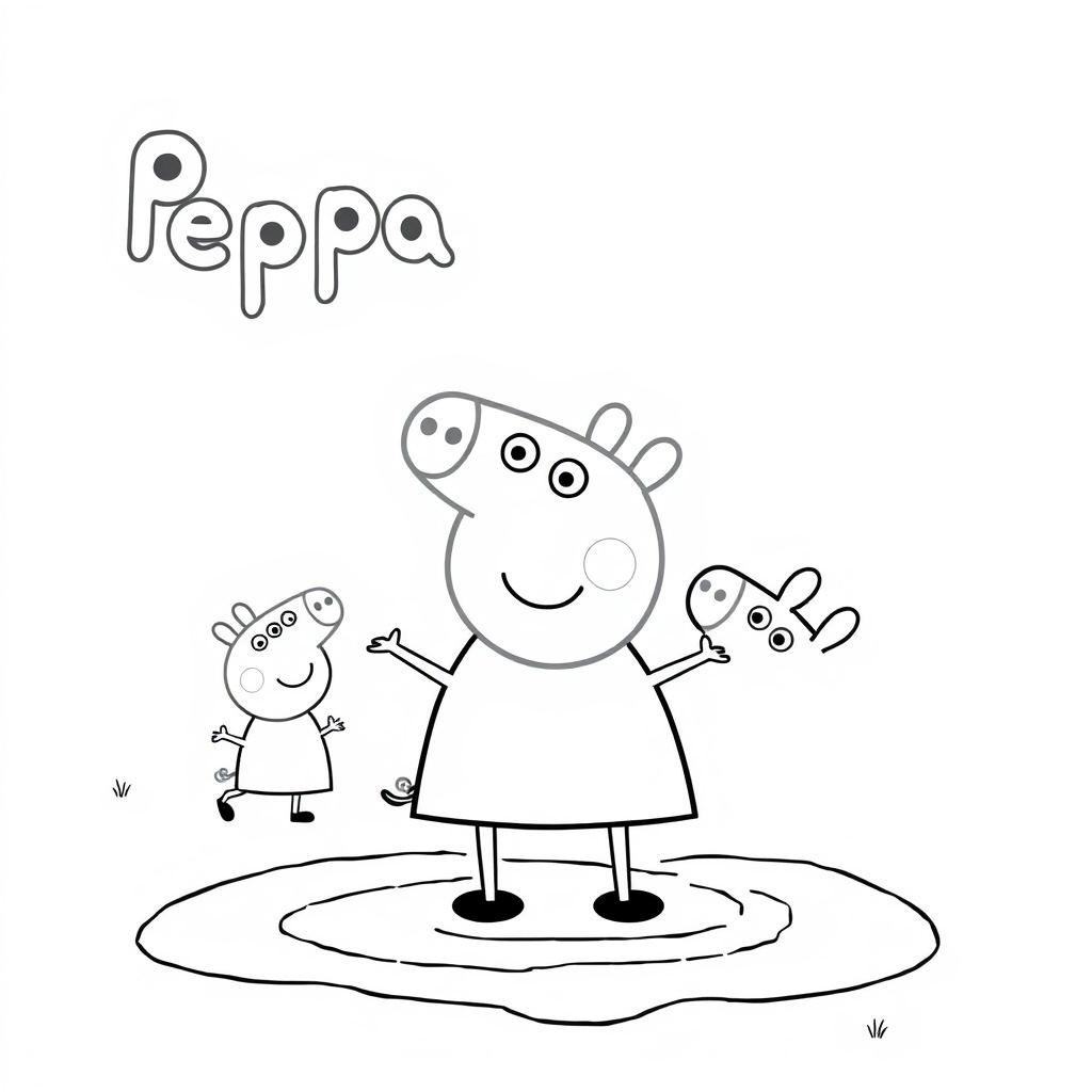 Kolorowanka Peppa Pig