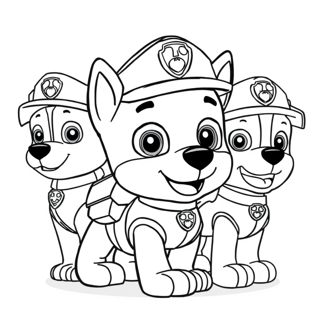 Psi Patrol: Kolorowanie dla Bohaterów