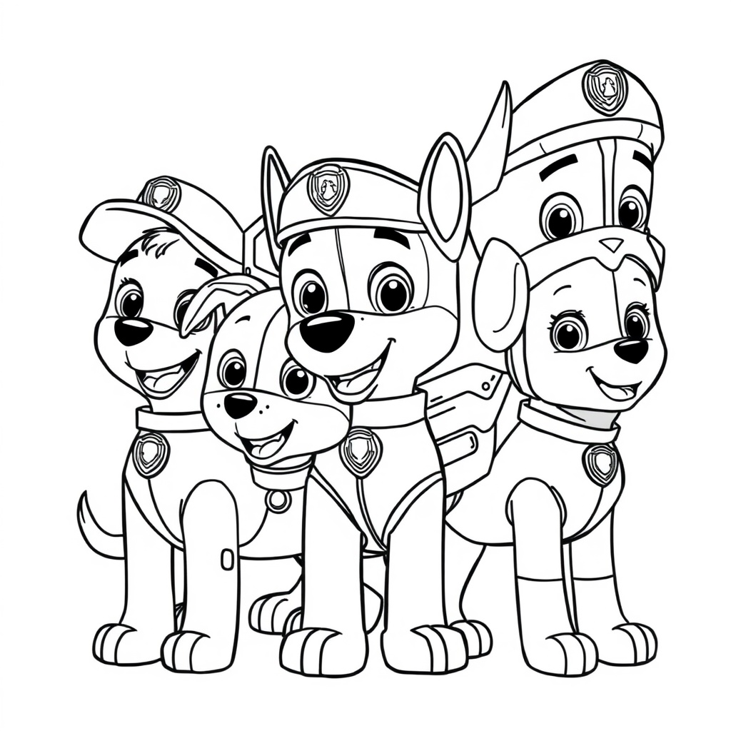 Kolorowanka: Psi Patrol