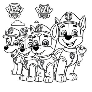 Pieski z PAW Patrol: Kolorowanka Ratownicza Misja