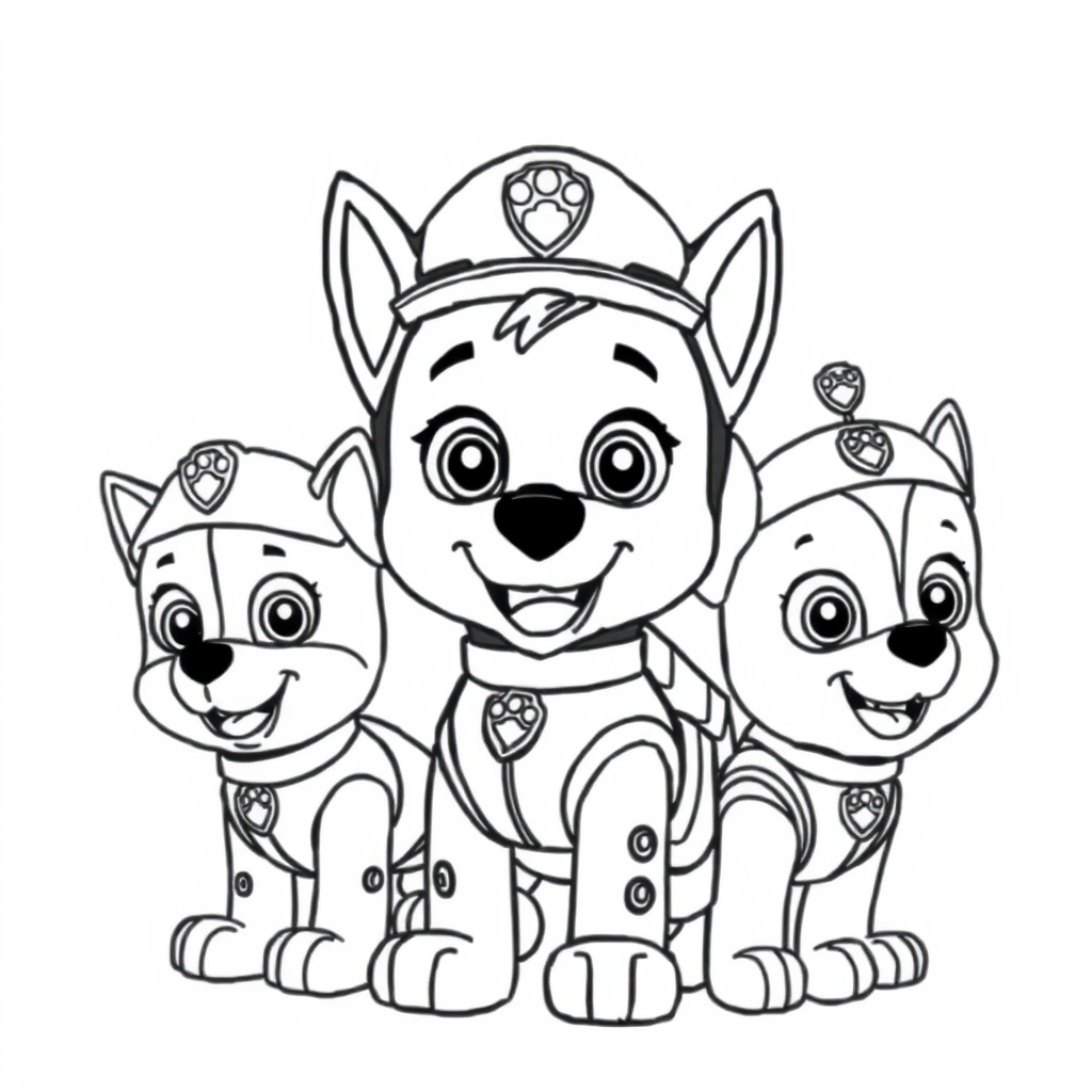 Kolorowanka Psiego Patrolu