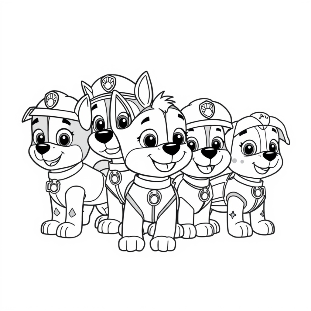 Kolorowanka: Psia Straż Paw Patrol