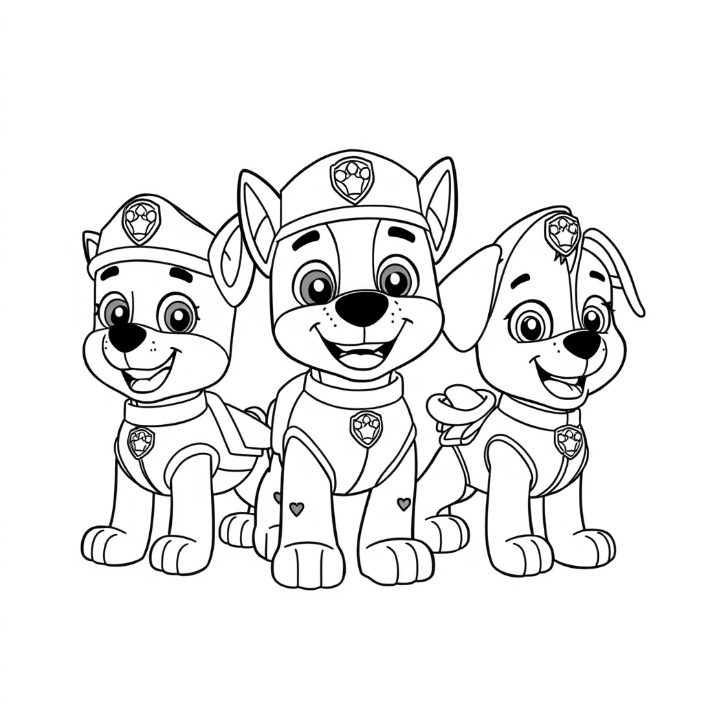 Kolorowanka Psi Patrol: Przygody na Misji