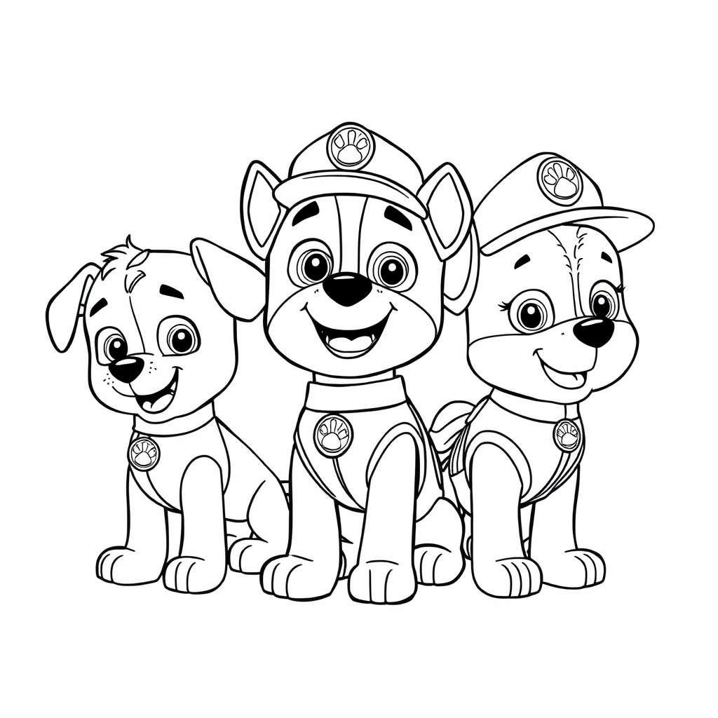 Kolorowanka Psiego Patrolu