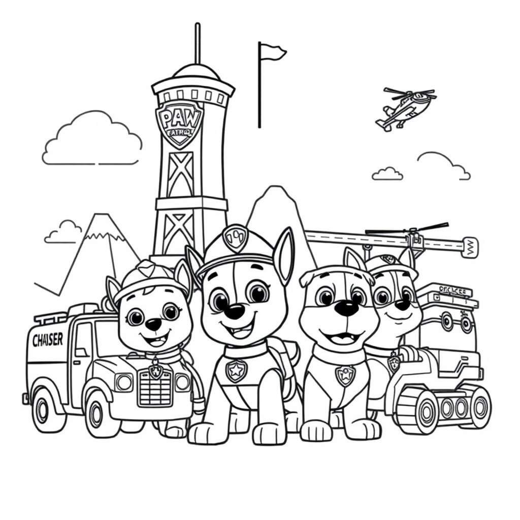 PAW Patrol Coloring Book