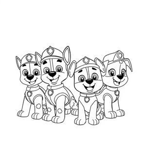 Coloring Book: PAW Patrol in Action!