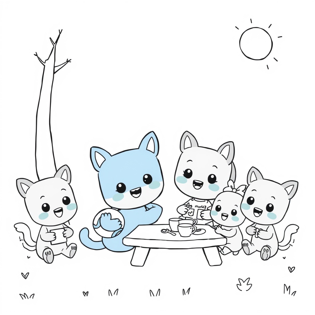 Kolorowanka Bluey: Przygody Rodziny