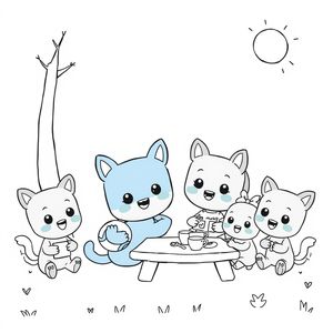 Kolorowanka Bluey: Przygody Rodziny