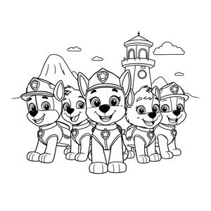Coloring Book - PAW Patrol: Heroic Missions