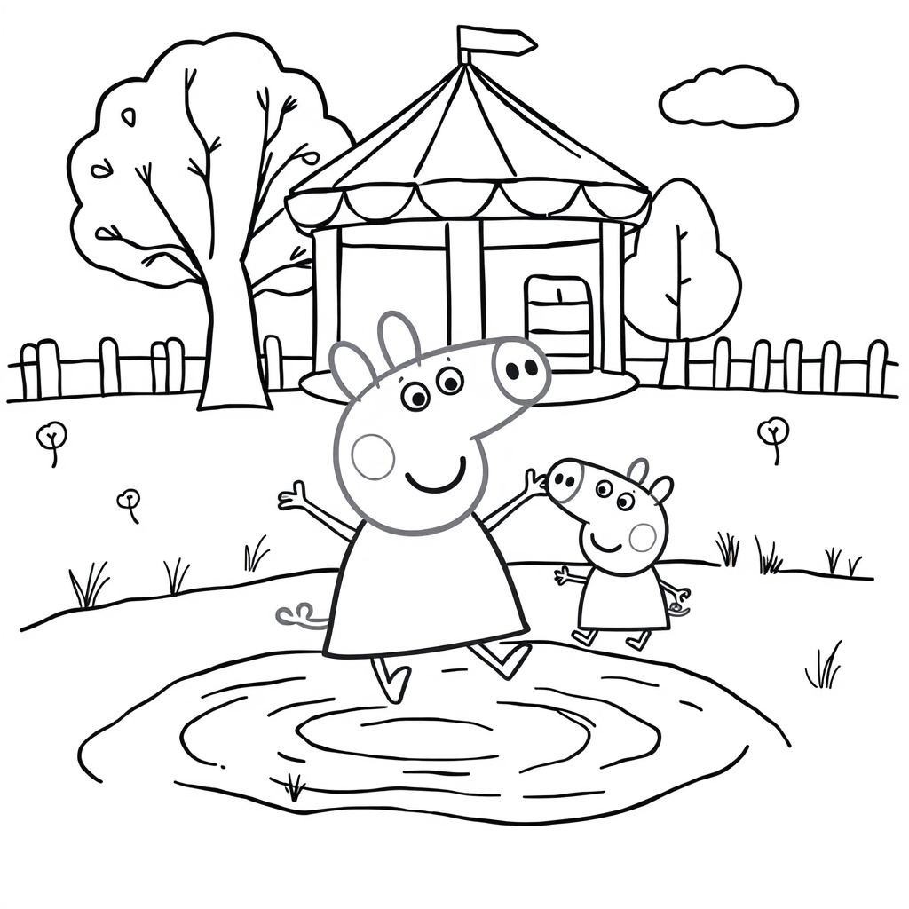 Kolorowanki Peppa Pig