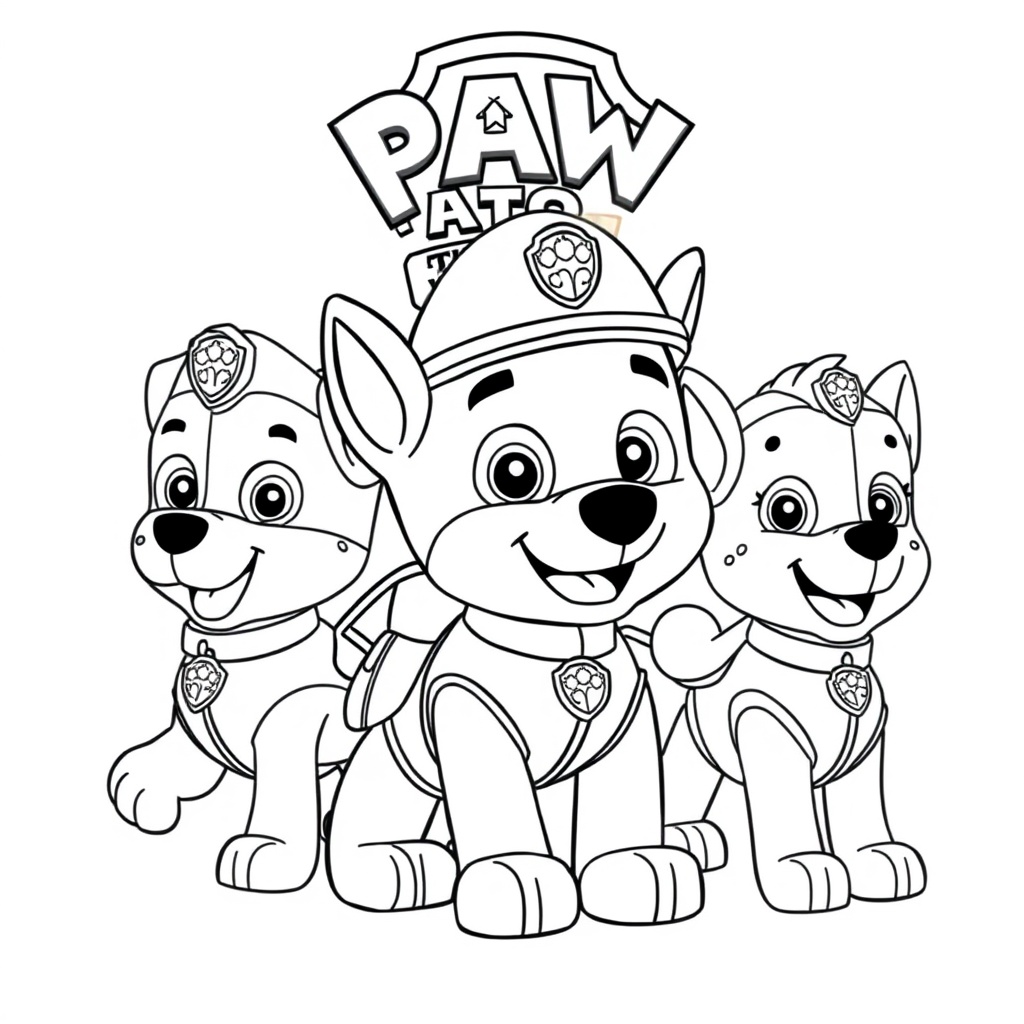 Kolorowanka Psi Patrol