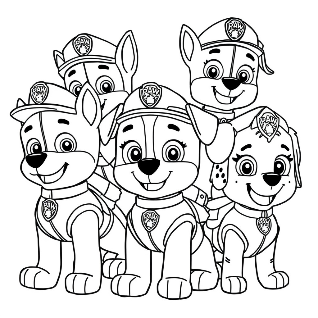 PAW Patrol: Misiones de Colorear