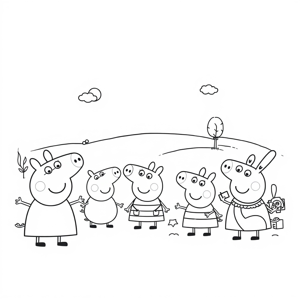 Przygody Peppy Pig: Kolorowanka