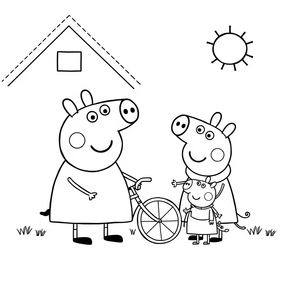 Kolorowanka Peppa Pig