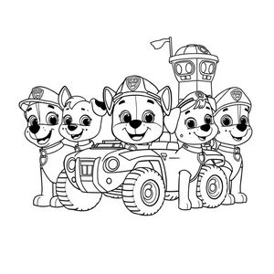 Kolorowanka Psi Patrol