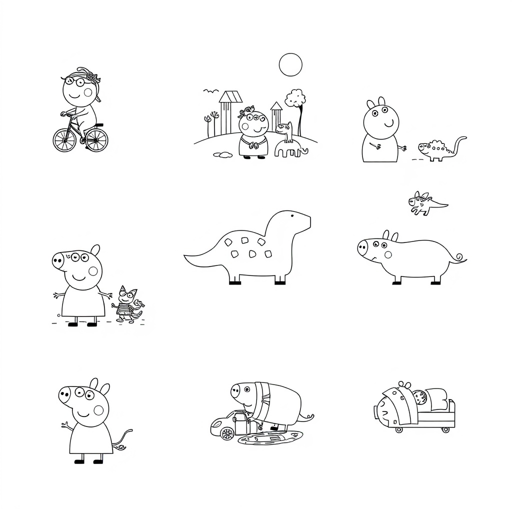 Kolorowanka Peppa Pig