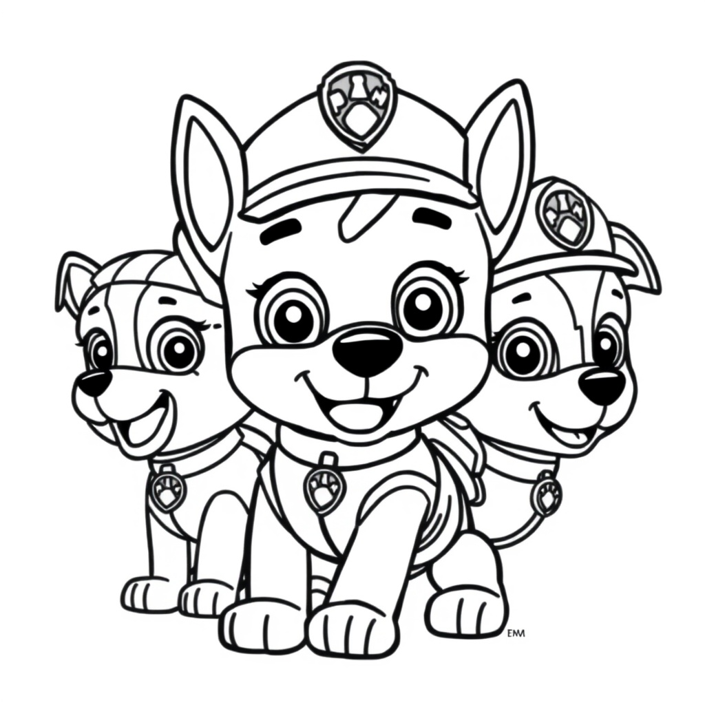 Libro para Colorear: Patrulla de Cachorros