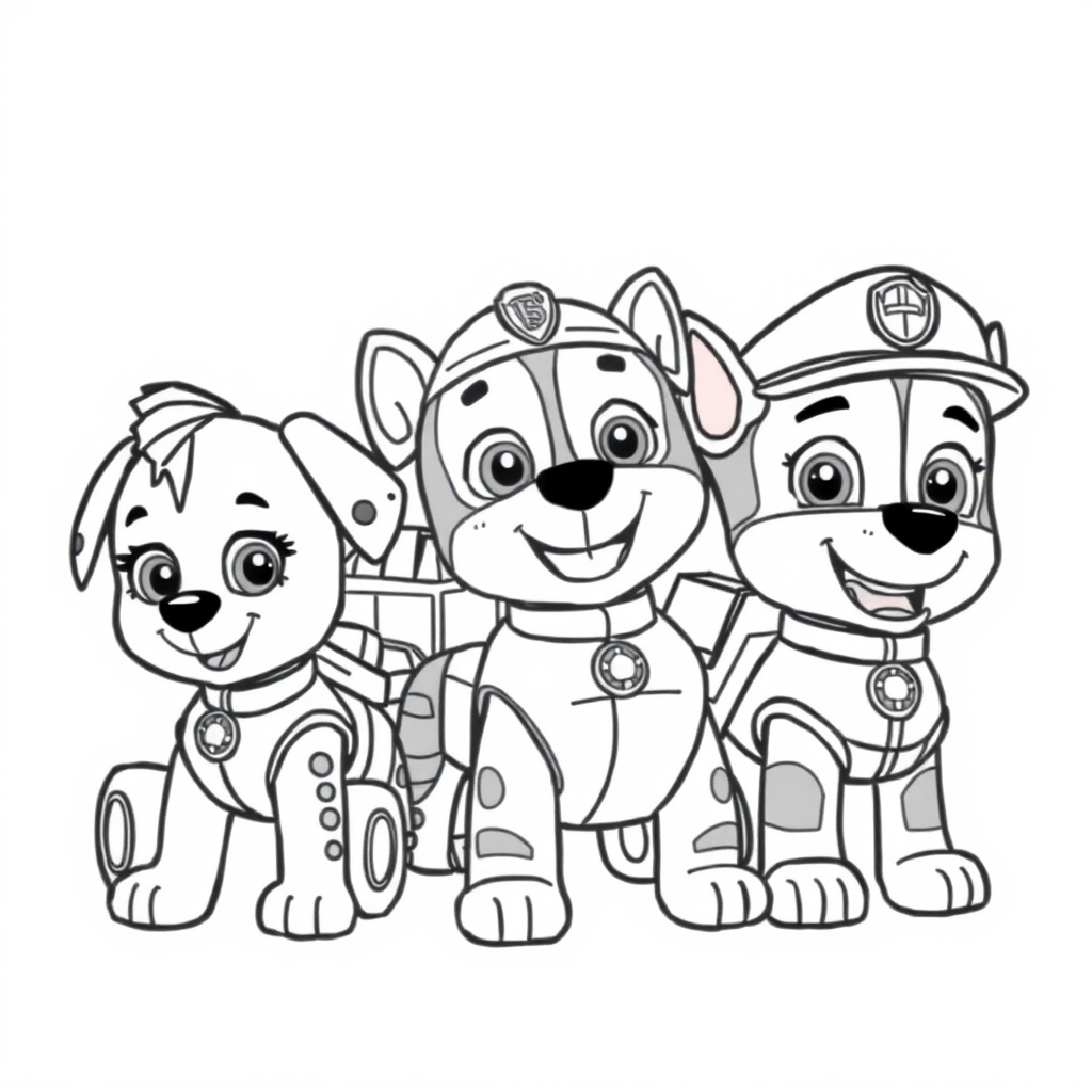 Libro para Colorear de Patrulla de Cachorros