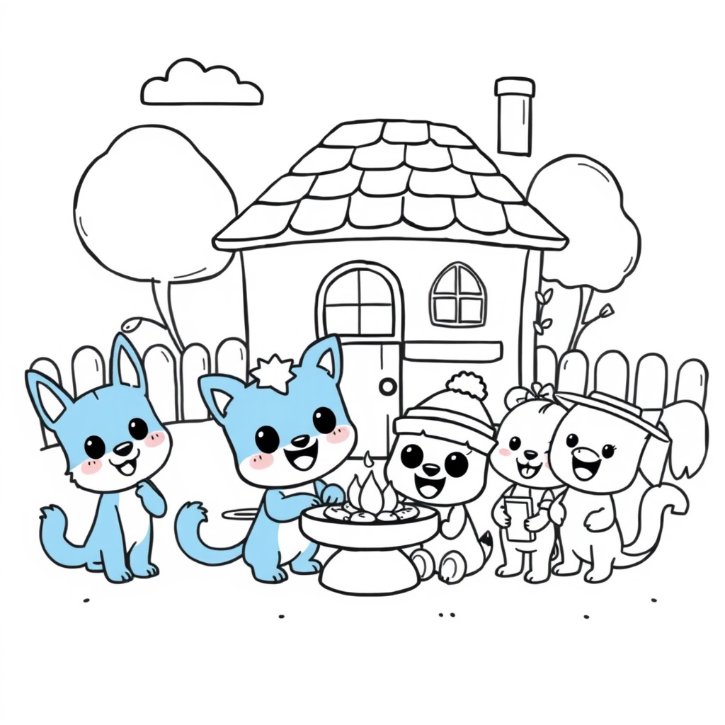 Bluey Coloring Book
