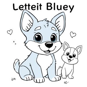 Bluey Coloring Book