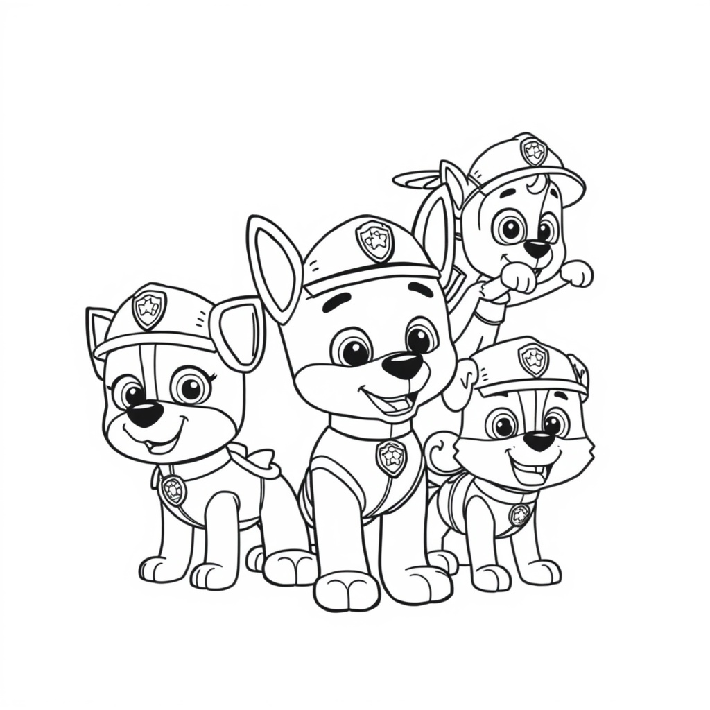 Libro de Colorear de La Patrulla Canina